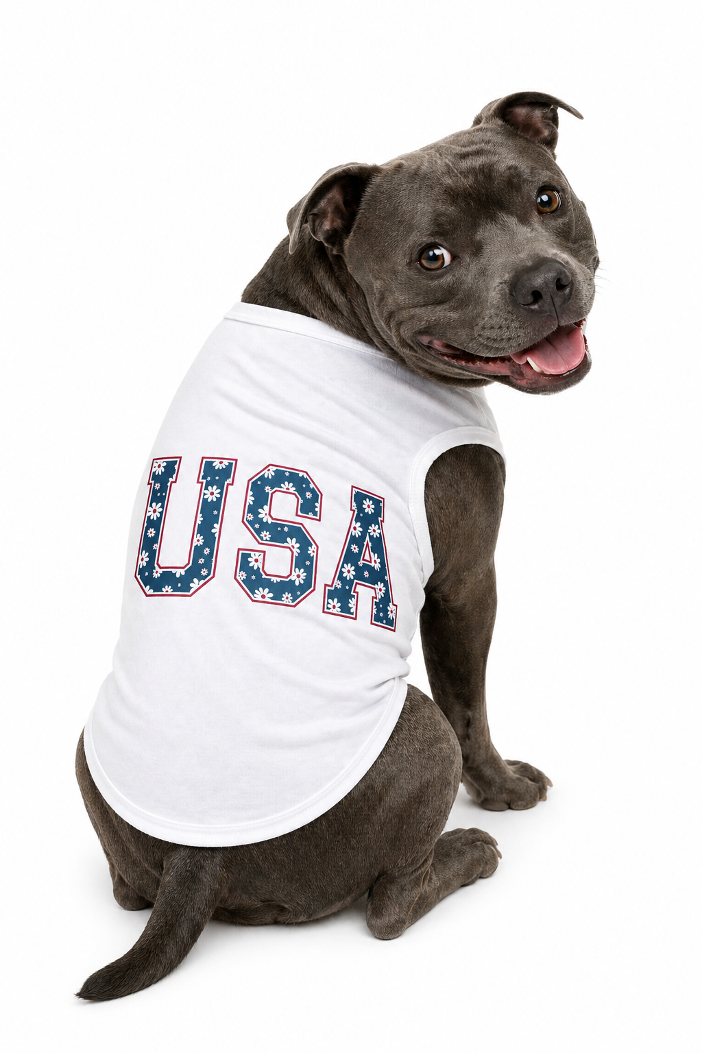 USA Floral Tank