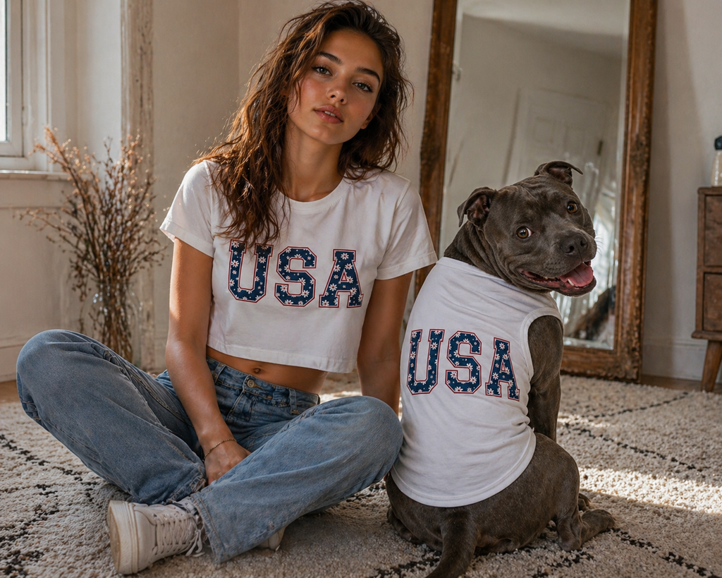 USA Floral Tank