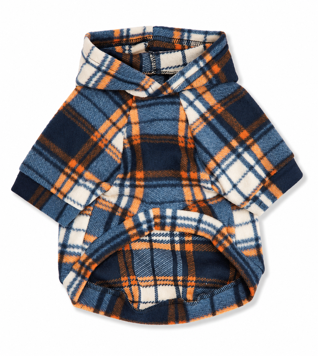 Navy Plaid Fleece