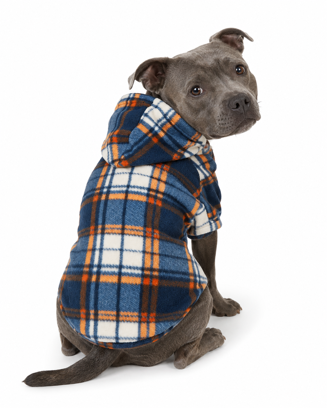 Navy Plaid Fleece