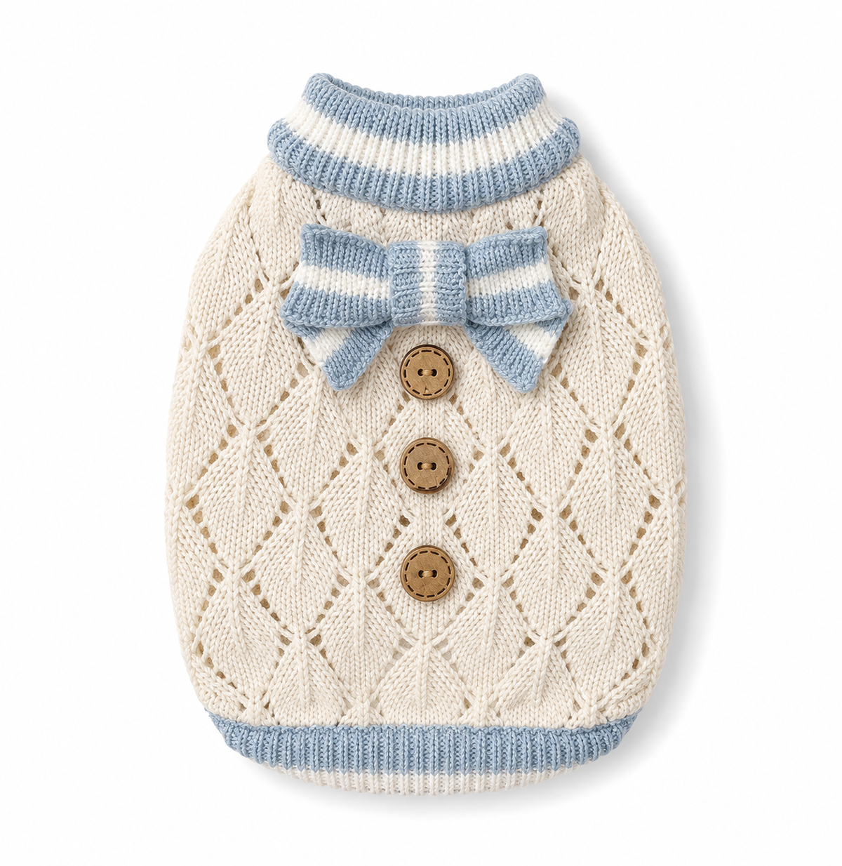 Teddy Button Sweater