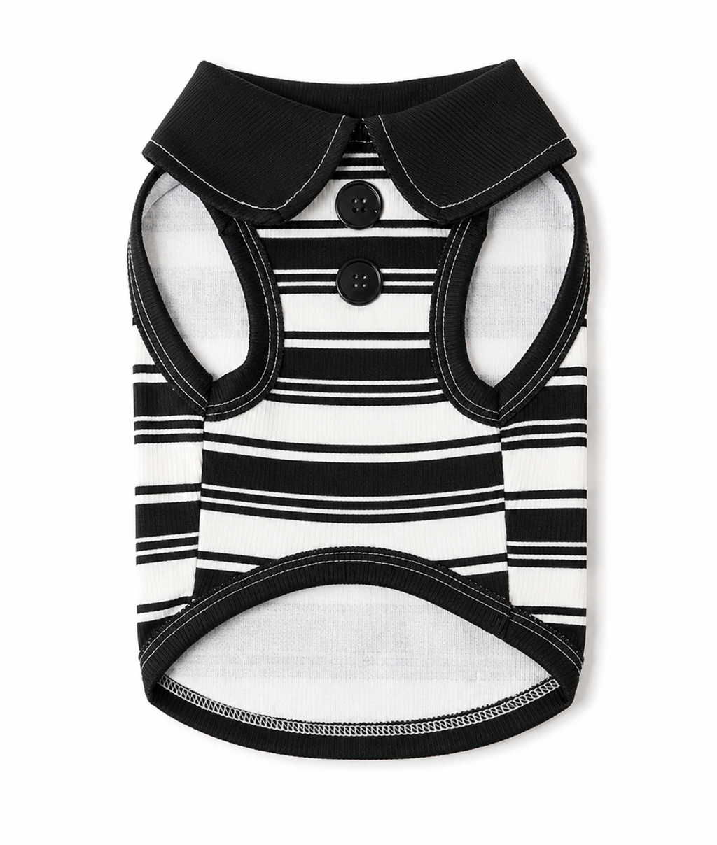 Black and White Striped Tee