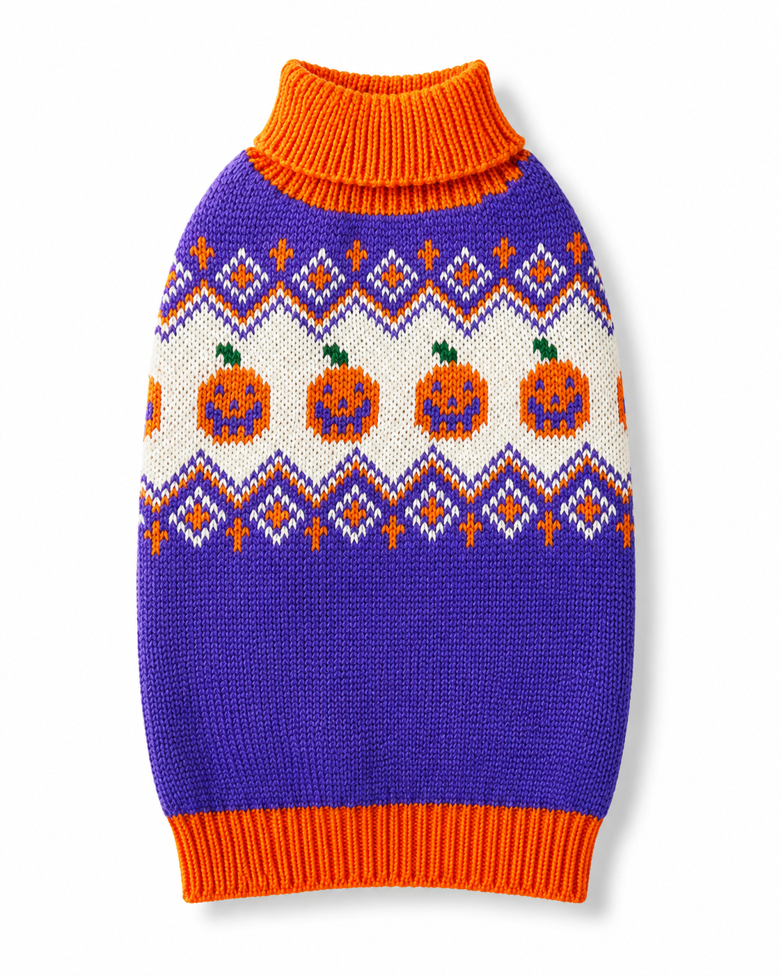 Purple Pumpkin Halloween Sweater