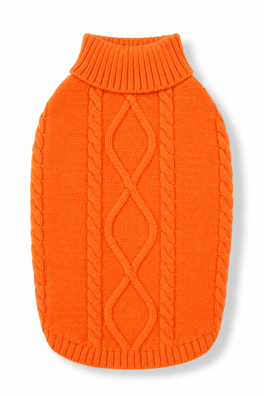 Orange Cable Knit Sweater