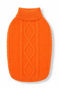 Orange Cable Knit Sweater
