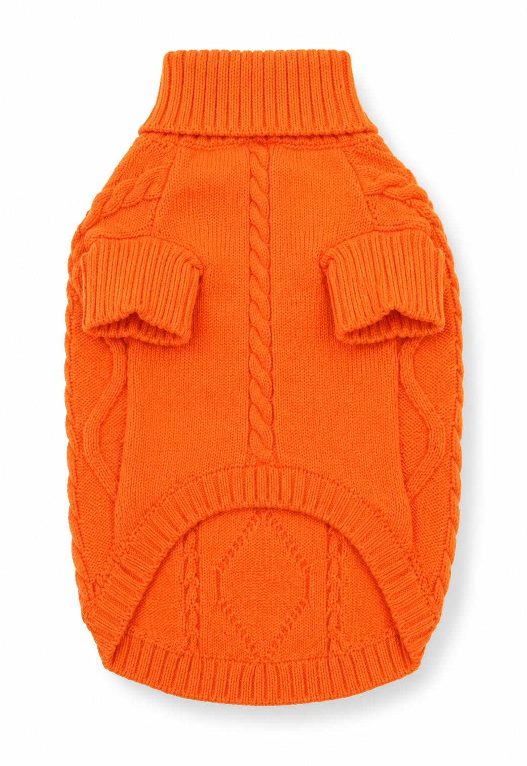 Orange Cable Knit Sweater