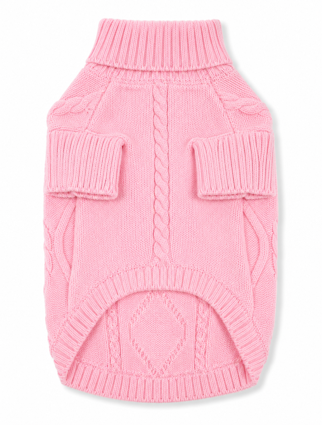 Baby Pink Cable Knit Sweater
