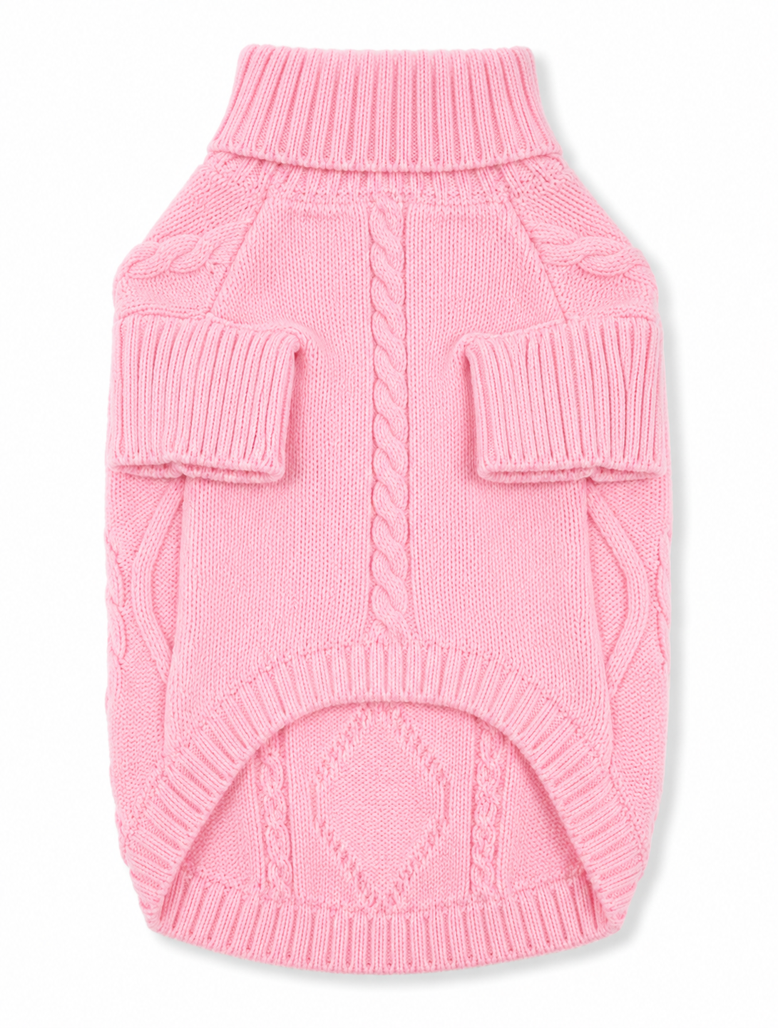 Baby Pink Cable Knit Sweater