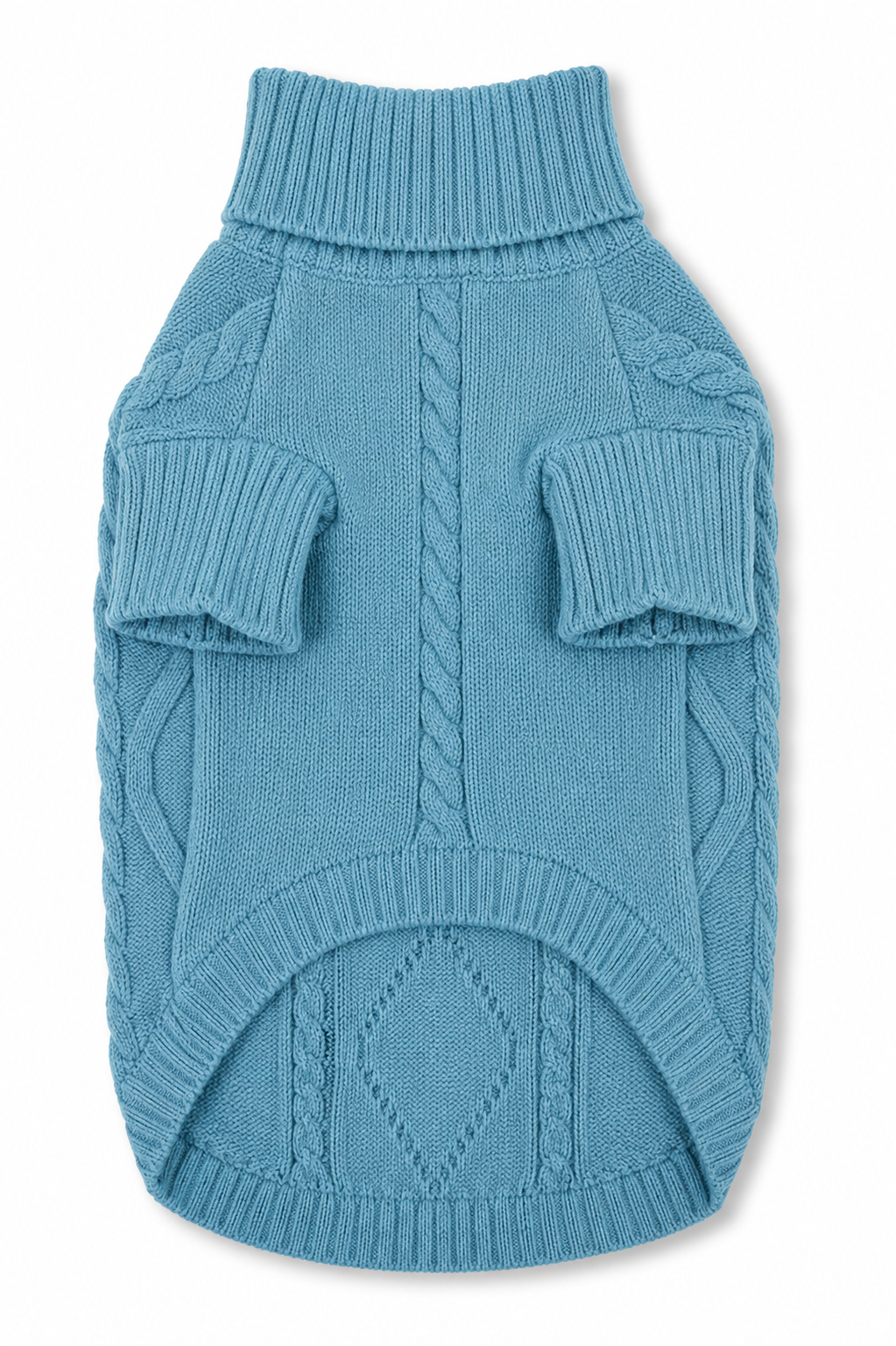 Dusty Blue Cable Knit Sweater