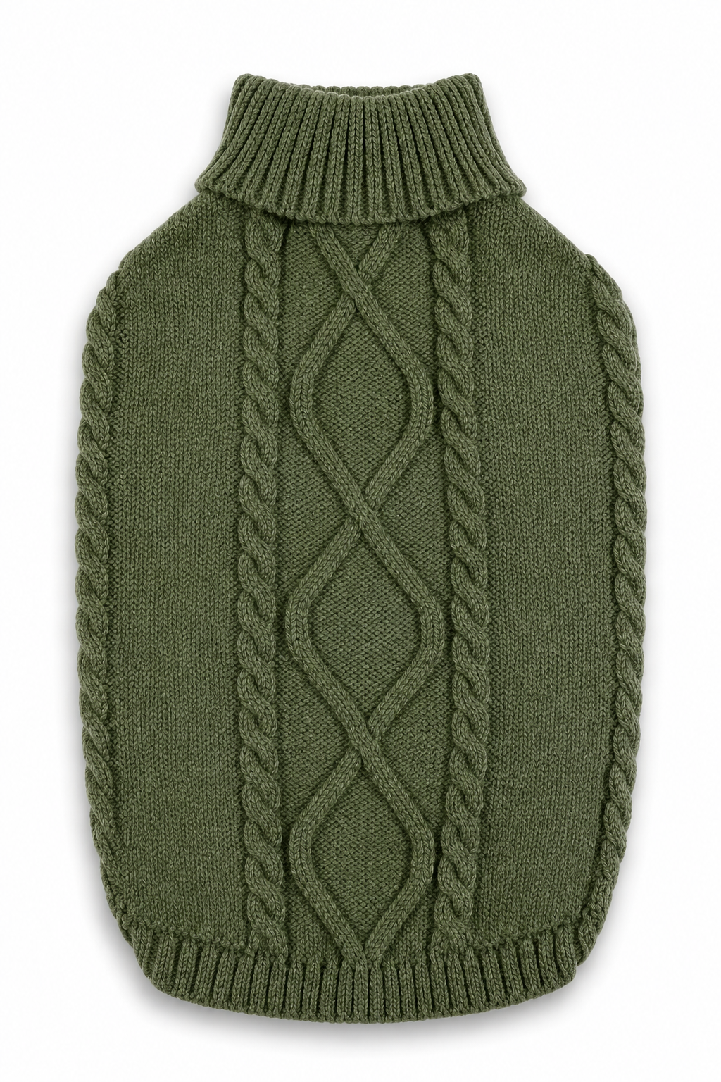 Autumn Green Cable Knit Sweater