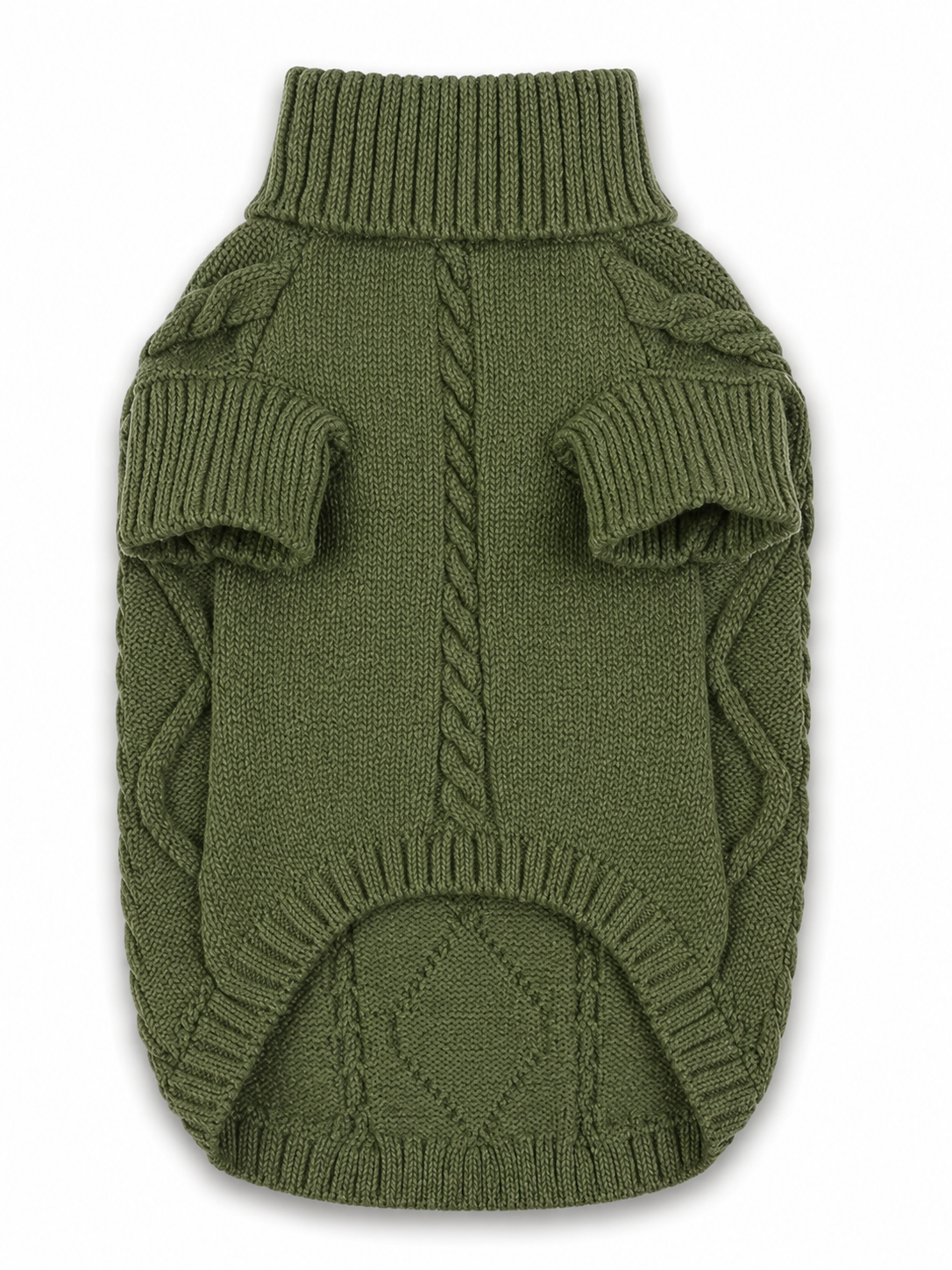 Autumn Green Cable Knit Sweater
