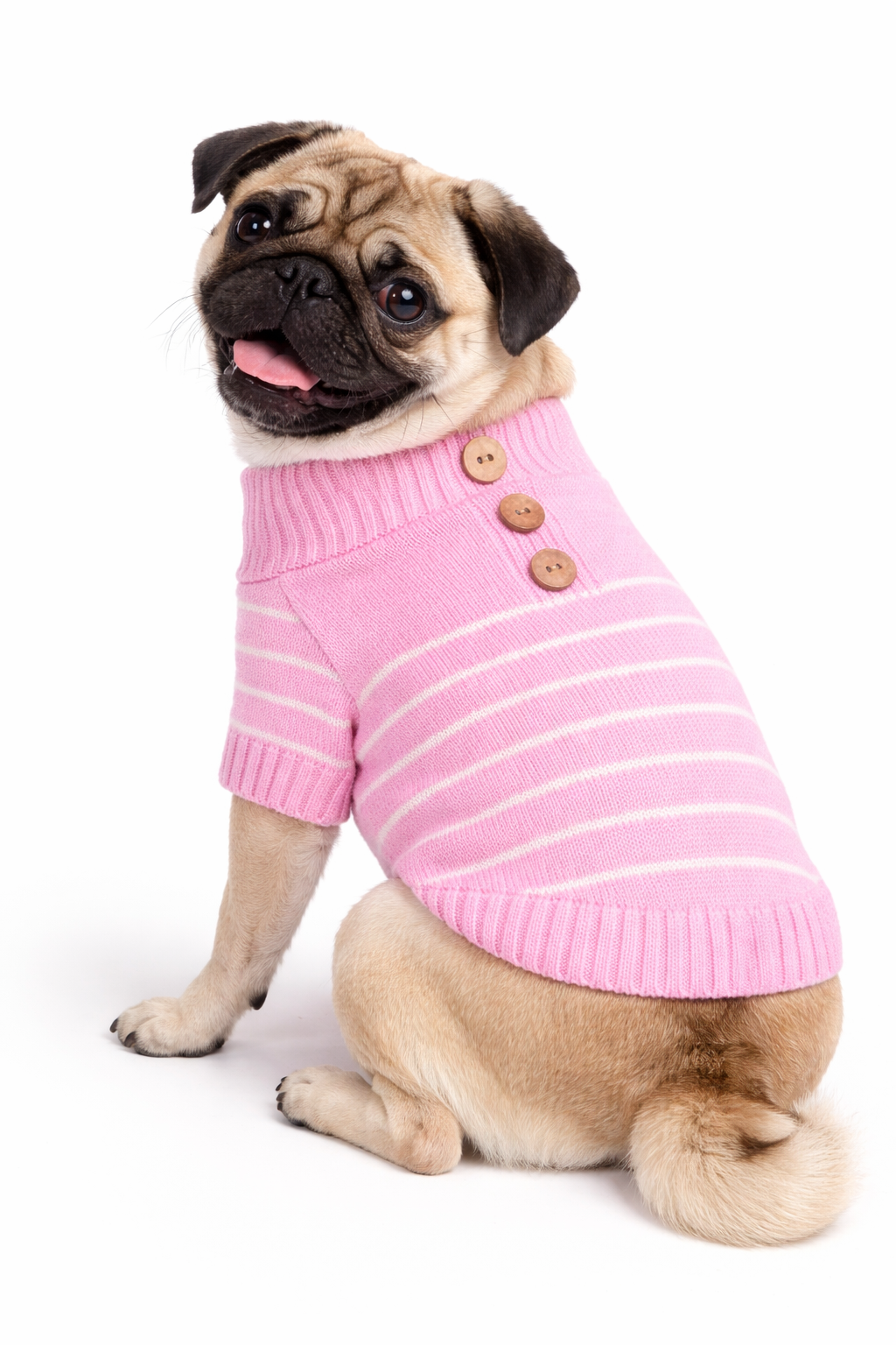 Pink Striped Sweater