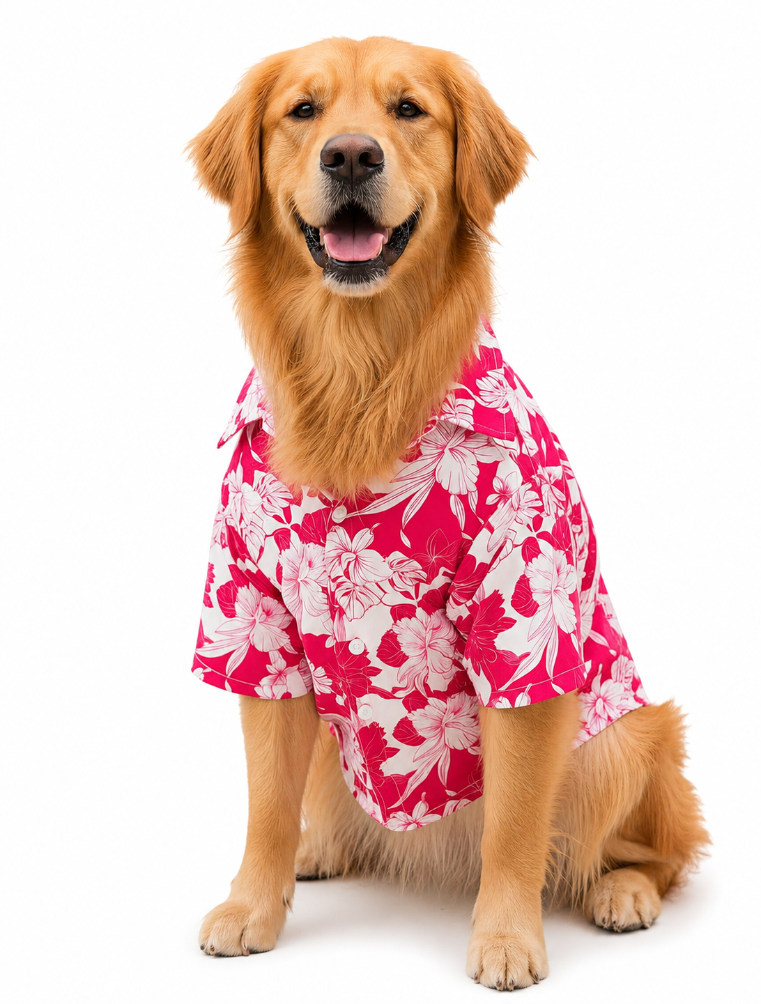 Hawaiian Collared Shirt in Pink