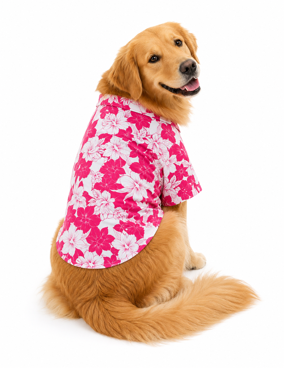 Hawaiian Collared Shirt in Pink