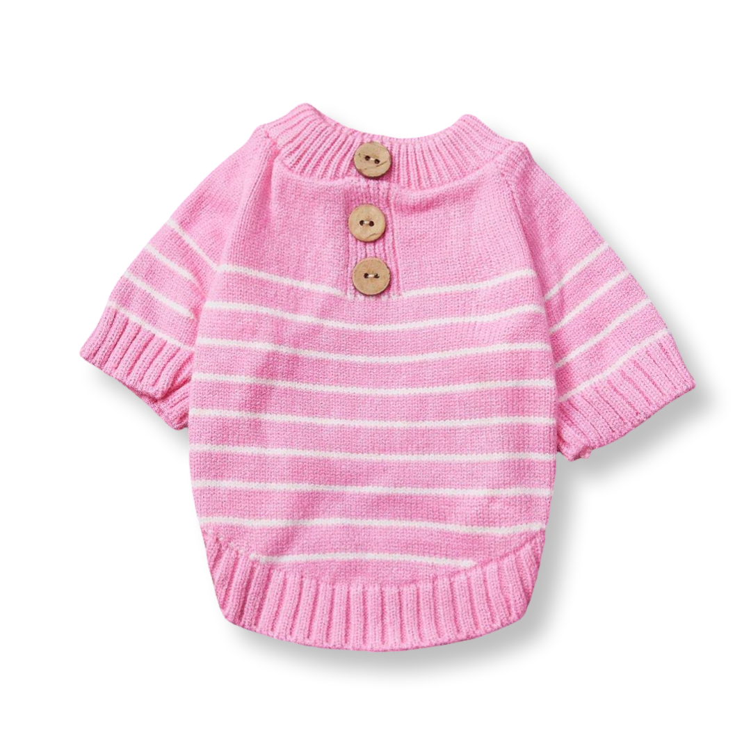 Pink Striped Sweater