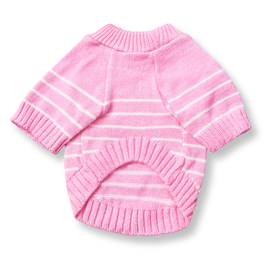 Pink Striped Sweater