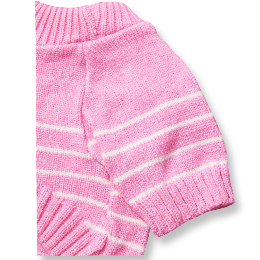 Pink Striped Sweater