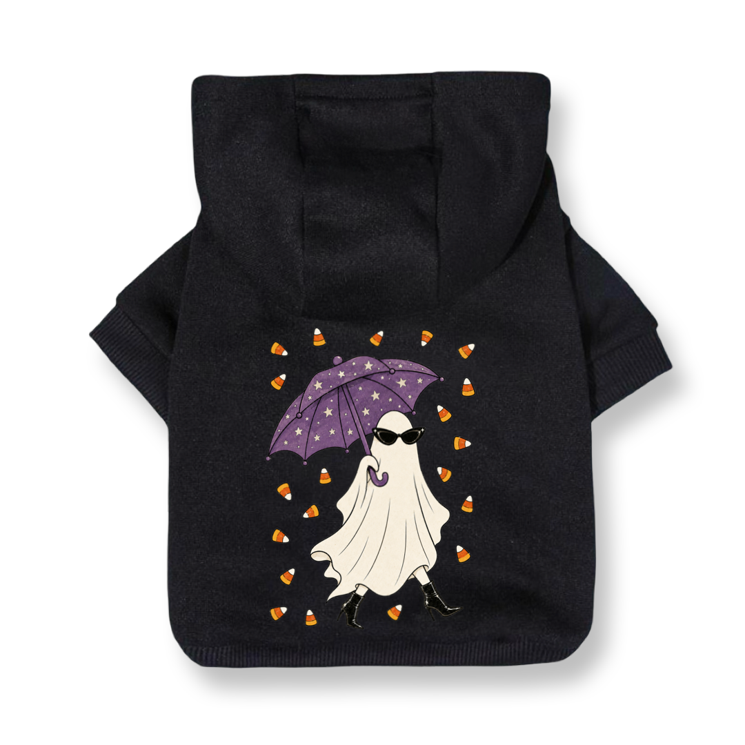 Spooky Chic Ghost Dog Hoodie