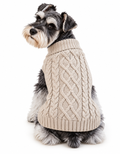 Beige Cable Knit Sweater