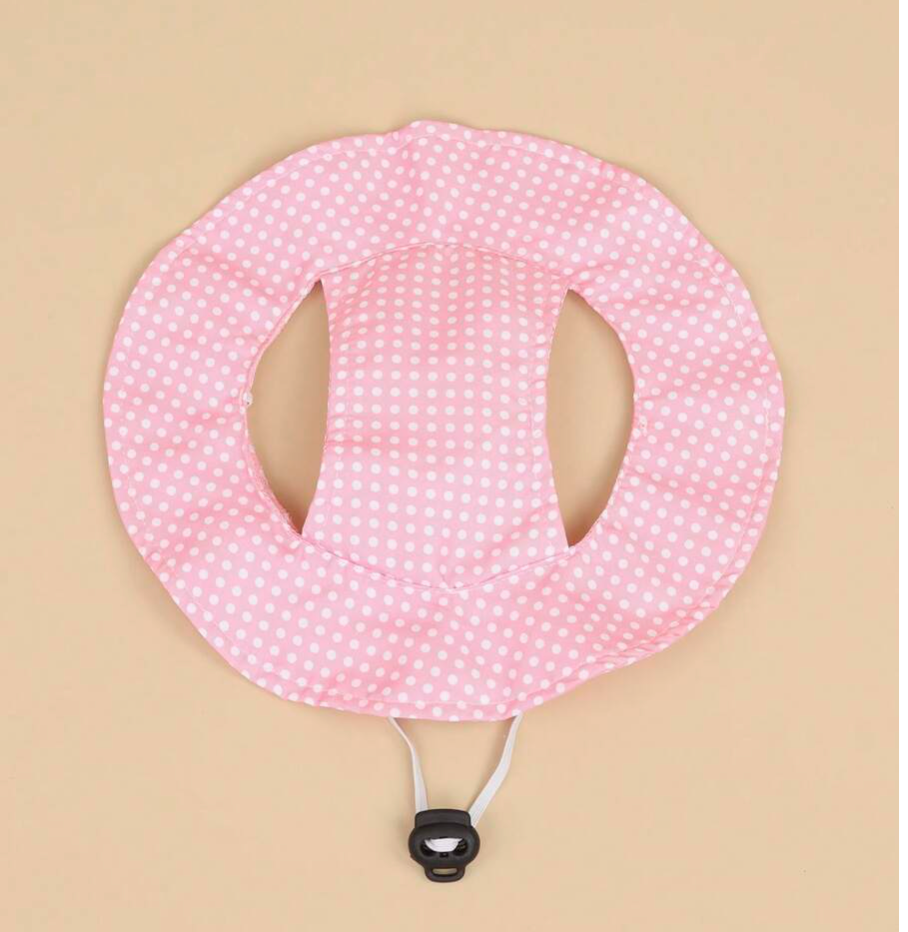 Pink Polka Dot Sun Hat