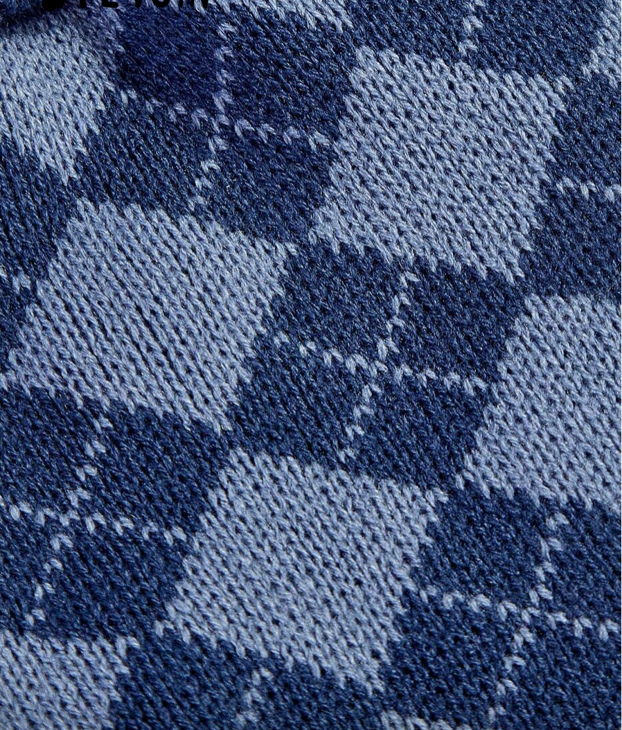 Blue Argyle Sweater